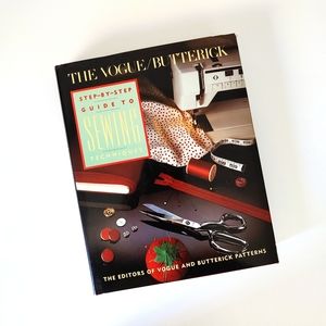 The Vogue Butterick Step-By-Step Guide to Sewing Techniques Hardcover Book 1989